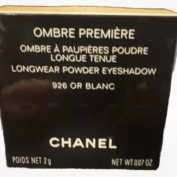 Chanel Ombre Premiere
LongwearPowder Eyeshadow
926 Blanc - Picture 1 of 5